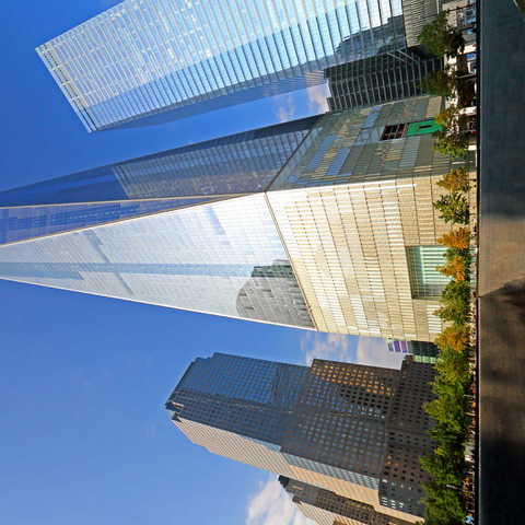 Ground Zero, Gedenkstätte auf dem Gelände des One World Trade Center, Manhattan, New York City, New York, USA 1000 Puzzle 3D Modell