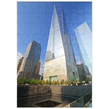 puzzleplate Ground Zero, Gedenkstätte auf dem Gelände des One World Trade Center, Manhattan, New York City, New York, USA 100 Puzzle