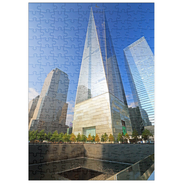 puzzleplate Ground Zero, Gedenkstätte auf dem Gelände des One World Trade Center, Manhattan, New York City, New York, USA 200 Puzzle