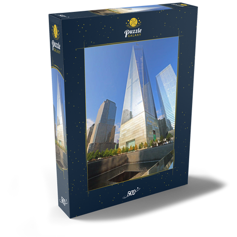 Ground Zero, Gedenkstätte auf dem Gelände des One World Trade Center, Manhattan, New York City, New York, USA 500 Puzzle Schachtel Ansicht2