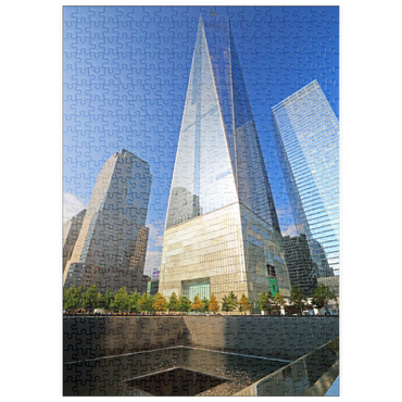 puzzleplate Ground Zero, Gedenkstätte auf dem Gelände des One World Trade Center, Manhattan, New York City, New York, USA 500 Puzzle