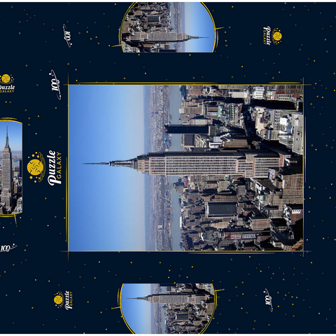 Empire State Building, Manhattan, New York City, New York, USA 100 Puzzle Schachtel 3D Modell