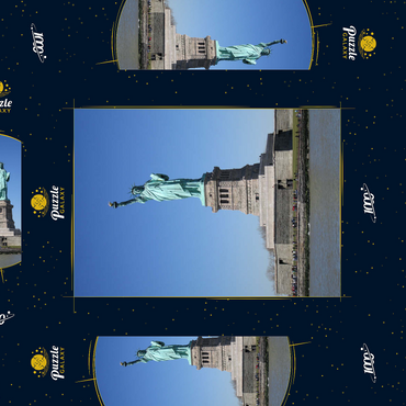 Freiheitsstatue, Liberty Island, New York City, New York, USA 1000 Puzzle Schachtel 3D Modell