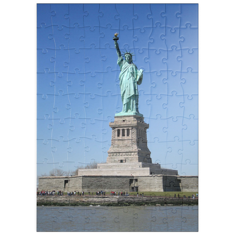 puzzleplate Freiheitsstatue, Liberty Island, New York City, New York, USA 100 Puzzle