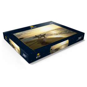 Darstellung des Puzzle Motivs Surfer an dem Sunset Beach, Oahu, Hawaii, USA - Puzzleteile: 200