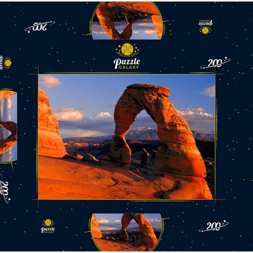Delicate Arch, Arches Nationalpark, Utah, USA 200 Puzzle Schachtel 3D Modell