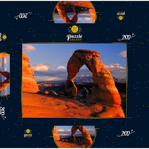Delicate Arch, Arches Nationalpark, Utah, USA 200 Puzzle Schachtel 3D Modell