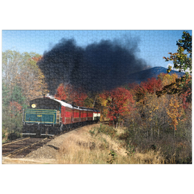 Darstellung des Puzzle-Motivs Conway Scenic Railroad, Mount Washington Valley, New Hampshire, USA – Puzzleteile: 1000