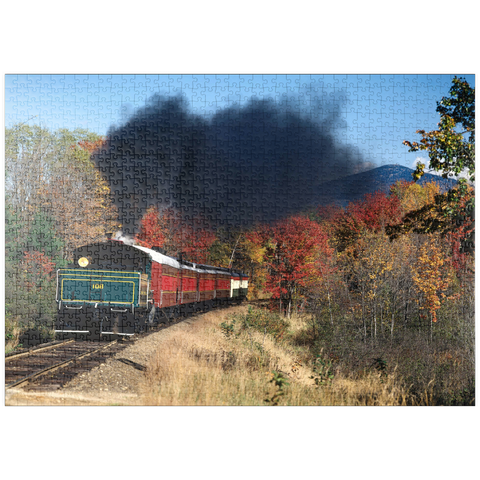 puzzleplate Conway Scenic Railroad, Mount Washington Valley, New Hampshire, USA 1000 Puzzle