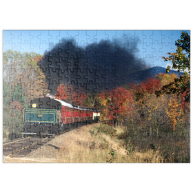 Darstellung des Puzzle-Motivs Conway Scenic Railroad, Mount Washington Valley, New Hampshire, USA – Puzzleteile: 200