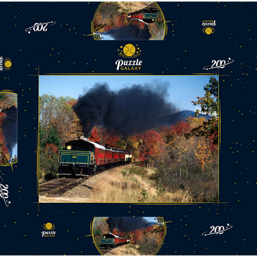 Conway Scenic Railroad, Mount Washington Valley, New Hampshire, USA 200 Puzzle Schachtel 3D Modell