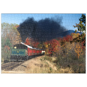 Darstellung des Puzzle Motivs Conway Scenic Railroad, Mount Washington Valley, New Hampshire, USA - Puzzleteile: 500