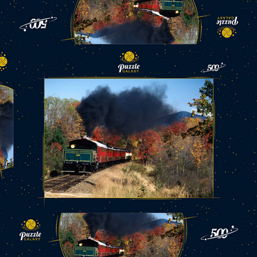 Conway Scenic Railroad, Mount Washington Valley, New Hampshire, USA 500 Puzzle Schachtel 3D Modell