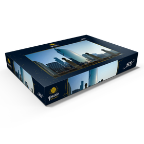 Darstellung des Puzzle Motivs Sun Times Building und Sears Tower, Chicago, Illinois, USA - Puzzleteile: 500