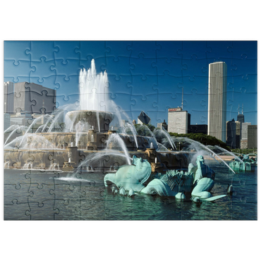 puzzleplate Buckingham Fountain im Grant Park, Chicago, Illinois, USA 100 Puzzle