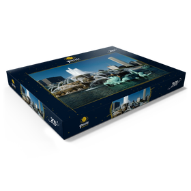 Alternative Darstellung des Puzzle-Motivs Buckingham Fountain im Grant Park, Chicago, Illinois, USA – Puzzleteile: 200