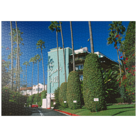 Darstellung des Puzzle-Motivs Beverly Hills Hotel in Los Angeles, Kalifornien, USA – Puzzleteile: 1000
