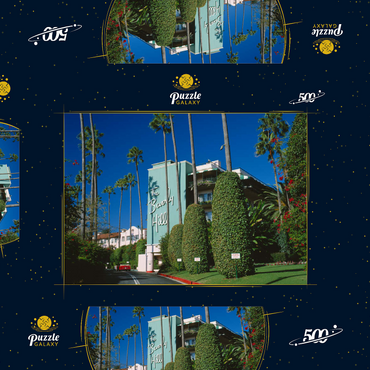 Beverly Hills Hotel in Los Angeles, Kalifornien, USA 500 Puzzle Schachtel 3D Modell