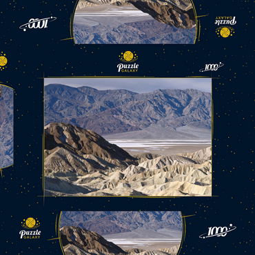 Zabriskie Point, Death Valley, Kalifornien, USA 1000 Puzzle Schachtel 3D Modell