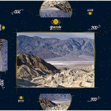 Zabriskie Point, Death Valley, Kalifornien, USA 200 Puzzle Schachtel 3D Modell