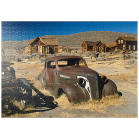 Darstellung des Puzzle-Motivs Geisterstadt Bodie, State Historic Park, ehemaliges Goldgräberdorf, Kalifornien, USA – Puzzleteile: 1000