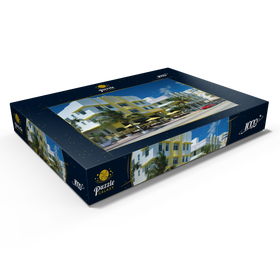 Alternative Darstellung des Puzzle-Motivs Art Deco am Ocean Drive in Miami Beach, Florida, USA – Puzzleteile: 1000