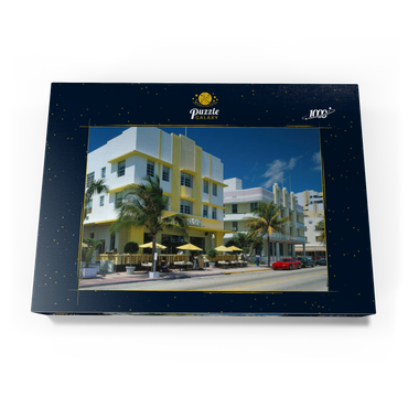 Art Deco Hotels am Ocean Drive in Miami Beach, Florida, USA 1000 Puzzle Schachtel Ansicht3