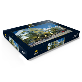 Alternative Darstellung des Puzzle-Motivs Art Deco am Ocean Drive in Miami Beach, Florida, USA – Puzzleteile: 200