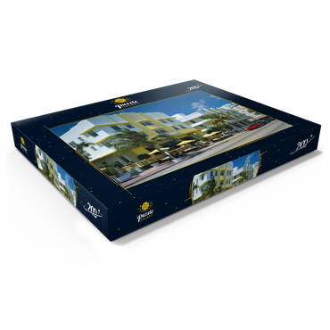 Art Deco Hotels am Ocean Drive in Miami Beach, Florida, USA 200 Puzzle Schachtel Ansicht1