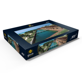 Alternative Darstellung des Puzzle-Motivs Fort Jefferson im Dry Tortugas Nationalpark, Key West, Florida Keys, USA – Puzzleteile: 1000