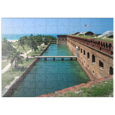 puzzleplate Fort Jefferson im Dry Tortugas Nationalpark, Key West, Florida Keys, Florida, USA 100 Puzzle