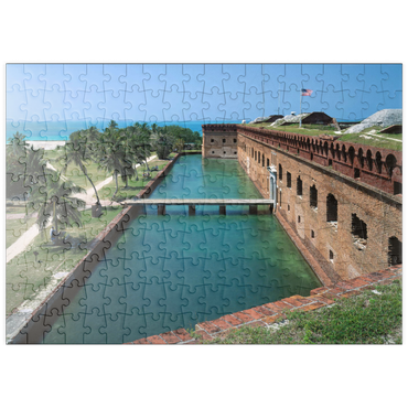 puzzleplate Fort Jefferson im Dry Tortugas Nationalpark, Key West, Florida Keys, Florida, USA 200 Puzzle