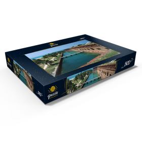 Alternative Darstellung des Puzzle-Motivs Fort Jefferson im Dry Tortugas Nationalpark, Key West, Florida Keys, USA – Puzzleteile: 500