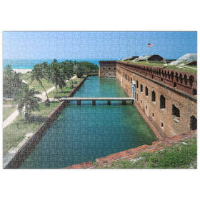 Darstellung des Puzzle-Motivs Fort Jefferson im Dry Tortugas Nationalpark, Key West, Florida Keys, USA – Puzzleteile: 500