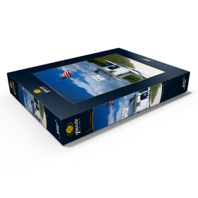 Alternative Darstellung des Puzzle-Motivs Kleinstes Postamt, Ochopee, Everglades Nationalpark, Florida, USA – Puzzleteile: 1000