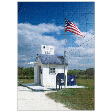 puzzleplate Kleinstes Postamt, Ochopee, Everglades Nationalpark, Florida, USA 100 Puzzle