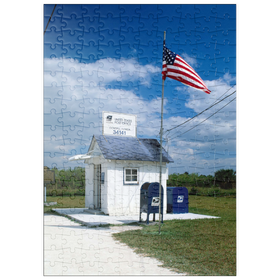Darstellung des Puzzle Motivs Kleinstes Postamt, Ochopee, Everglades Nationalpark, Florida, USA - Puzzleteile: 200