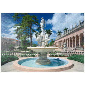 Darstellung des Puzzle-Motivs Brunnen im Ringling Museum of Art in Sarasota, Florida, USA – Puzzleteile: 1000