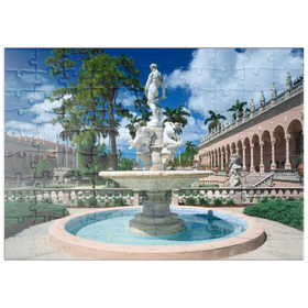 Darstellung des Puzzle Motivs Brunnen im Ringling Museum of Art in Sarasota, Florida, USA - Puzzleteile: 100
