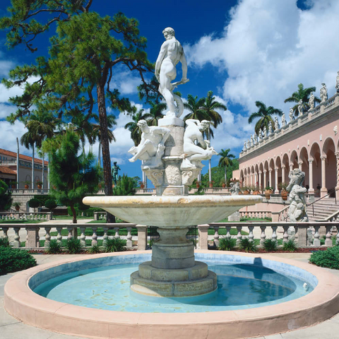 Innenhof des Ringling Museum of Art in Sarasota, Florida, USA 200 Puzzle 3D Modell