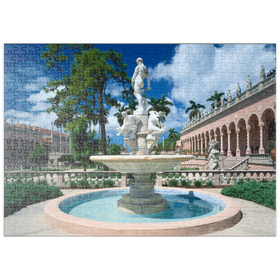 Darstellung des Puzzle-Motivs Brunnen im Ringling Museum of Art in Sarasota, Florida, USA – Puzzleteile: 500