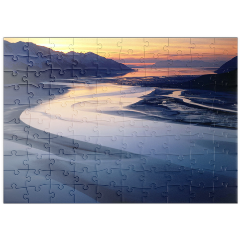 puzzleplate Turnagain Arm, Chugach-Mountains, Alaska, USA 100 Puzzle