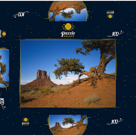 Monument Valley, Navajo Tribal Park, Arizona, USA 100 Puzzle Schachtel 3D Modell