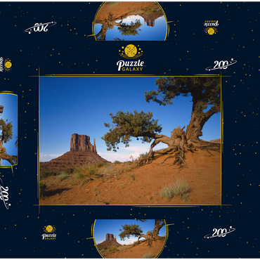 Monument Valley, Navajo Tribal Park, Arizona, USA 200 Puzzle Schachtel 3D Modell
