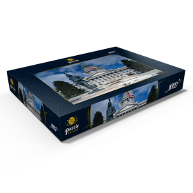 Darstellung des Puzzle Motivs State Capitol Dome und Chief Massasoit Statue, Salt Lake City, Utah, USA - Puzzleteile: 1000