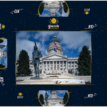 Capitol Dome, Salt Lake City, Utah, USA 100 Puzzle Schachtel 3D Modell