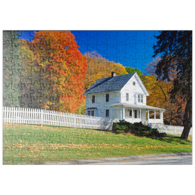 Darstellung des Puzzle Motivs Landhaus in Warren, Connecticut, USA - Puzzleteile: 200