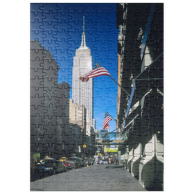 Darstellung des Puzzle-Motivs Blick von der Fifth Avenue zum Empire State Building, Manhattan, New York City, USA – Puzzleteile: 200