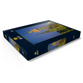 Darstellung des Puzzle Motivs Blick von der Fifth Avenue zum beleuchteten Empire State Building bei Nacht, Manhattan, New York City, USA - Puzzleteile: 200