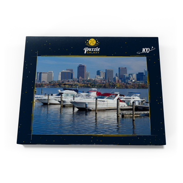 Charles River Basin gegen Skyline, Boston, Massachusetts, USA 100 Puzzle Schachtel Ansicht3